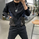 Thicken Side Stripe Pocket Sweater