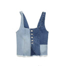 Single Button Breasted Tank Top