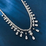 Roses Choker Moissanite Necklace