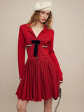 Red French Bow Dress