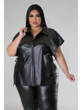 Plus Size Side Tied Top