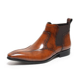 Leather Slip on Boots