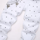 White Polka Dot  Rhinestone Jeans