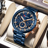 Stainless Steel  Push Button Watch