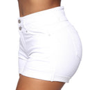 Double Button Jeans Shorts