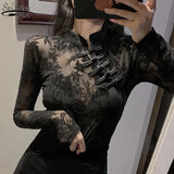 Fashion Lace Button Top