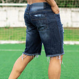 Wide Leg Ripped Shorts