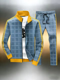 Plaid Stripe Tracksuit