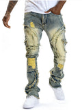 Ripped Yellow  Jeans
