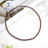 Natural Red Garnet Necklace