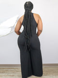 Plus Size Chiffon V Neck Romper
