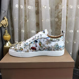 Low Cut Gold Spike Shoes