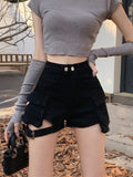 High Waist Four Pocket Shorts
