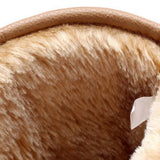 Leather Fluffy Non-Slip Waterproof  Boots