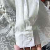 Trendy Elegant  See-through Dress Shirt