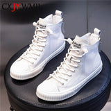 Leather Platform Sneakers
