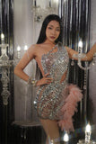One Shoulder Elegant Asymmetric Dress
