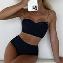 Push up Chain Strap Bikini