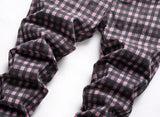 Plaid Slim Stretch Jeans