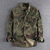 Camouflage  Military Style Dress Shirt