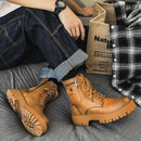 Leather Street Style Boots