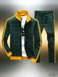 Plaid Stripe Tracksuit