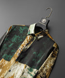 Retro Casual  Ice Silk Dress Shirt