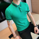 Turn Down Collar Slim Fit Shirt Top