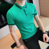 Turn Down Collar Slim Fit Shirt Top
