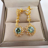 Green Moissanite Earrings