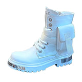 Side Pocket Buckle Boots