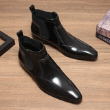 Leather Slip on Boots