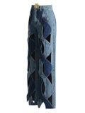Crisscross Hollow Jeans