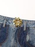 Crisscross Hollow Jeans