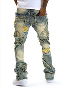 Ripped Yellow  Jeans