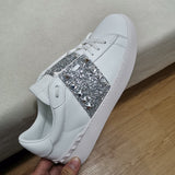 Genuine Leather Rivet Sneakers