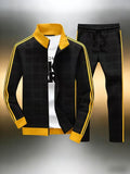 Plaid Stripe Tracksuit