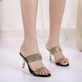 Rhinestones Fine High Heels