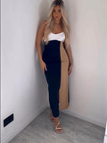 Cross Back Side Split Dress