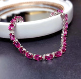 Natural Pink Topaz Bracelet