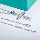 Moissanite Diamond Cross Necklace