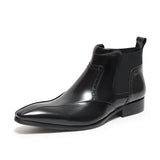 Leather Slip on Boots