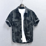 Jeans Plaid Dress Shirt