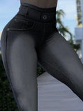 Skinny Pencil  High Waist Jeggings