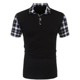 Plaid Sleeve Shirt Top