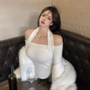 Halter Slim Knit Top