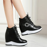 Pumps Genuine Leather Wedge Sneakers