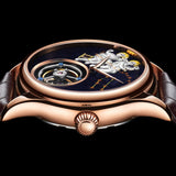Luxury Gemini Leather Watch