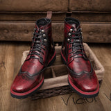 Red Anti slip Durable Boots