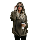 Drawstring  versatile Sweater Hoodie